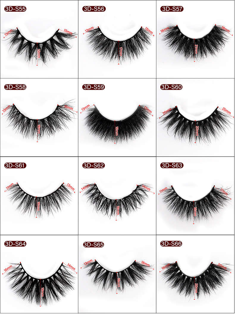3D mink false eyelashes, multi-layered and thick crossed eyelashes shanilak pic 8