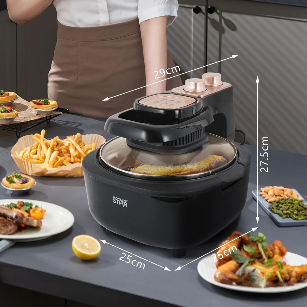 winningstar 4.5L British and European standard household fried chicken, French fries, egg tarts, grilled meat, visual multi-functional air fryer pic 3