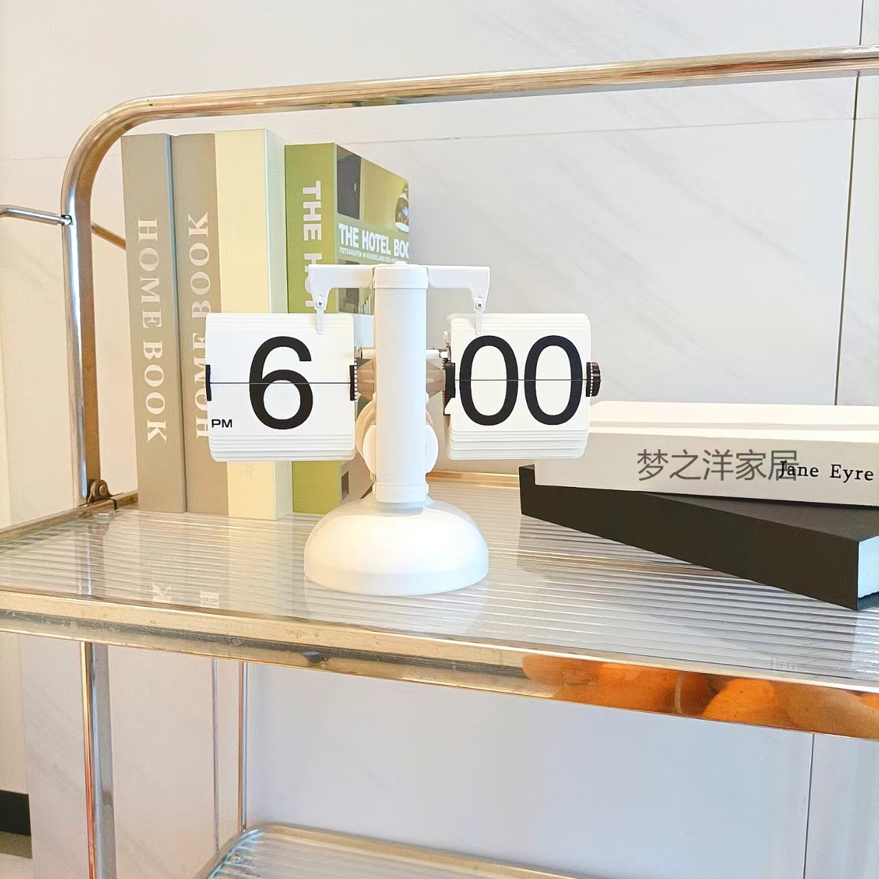 Factory direct sales of European-style automatic page-turning clocks, retro and simple home living room table clocks, small balances, mechanical page-turning clocks pic 11