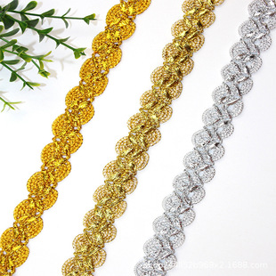 Yiwu manufacturer wholesale of clothing accessories, herringbone lace, centipede lace in stock supply, wavy colored lace pic 13