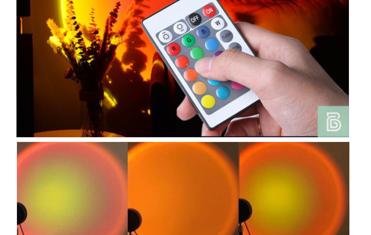 مصابيح RGB16 العابرة للحدود التي تراشق الشمس، والمصابيح التي تعمل من بُعد ثلاثية القوائم، ومصابيح غروب الشمس من المخالب الثماني pic 15