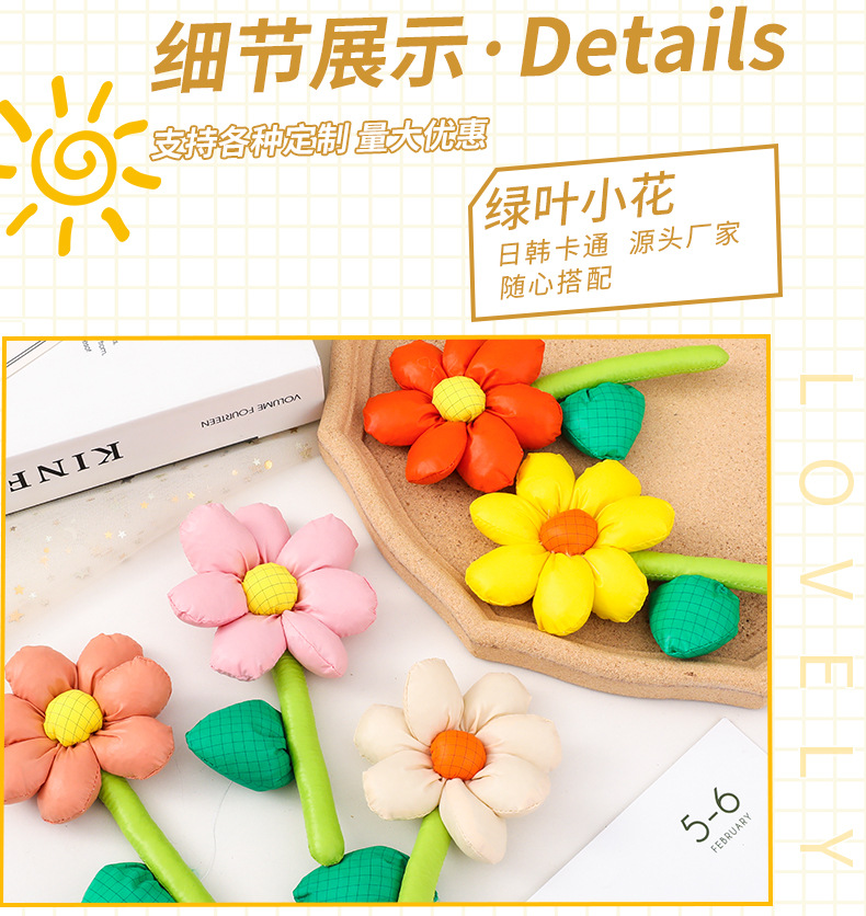 Wholesale of cute luggage, decorative accessories, diy small gifts, summer country-style tulip-colored flower brooches pic 5