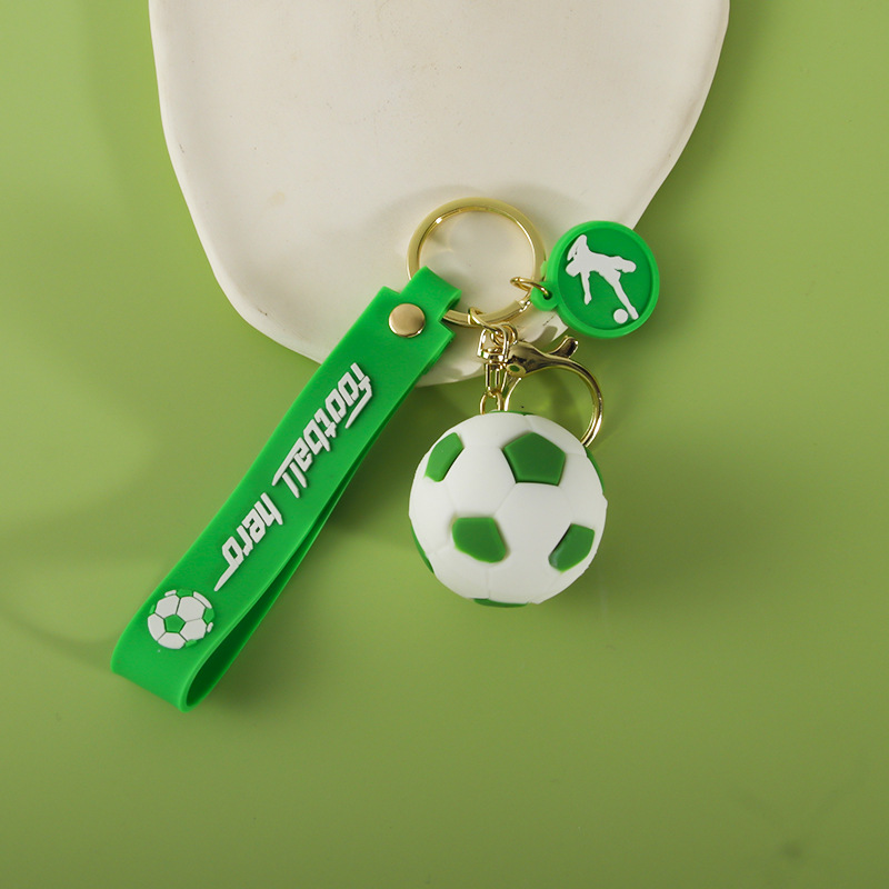 创意足球钥匙扣仿真迷你篮球挂件PVC软胶纪念品挂饰活动礼品批发详情31