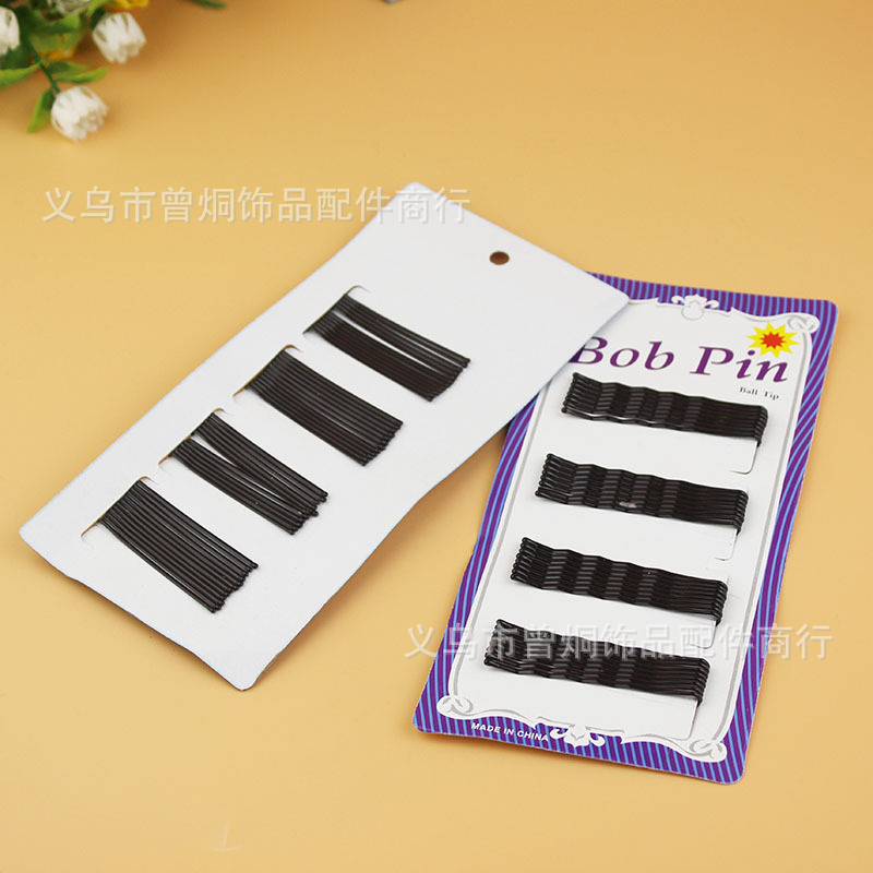 Wholesale of hair clips in Yiwu, black straight clips, blue cards, steel clips, side clips, plates, hair clip heads and accessories, 1-yuan store pic 9