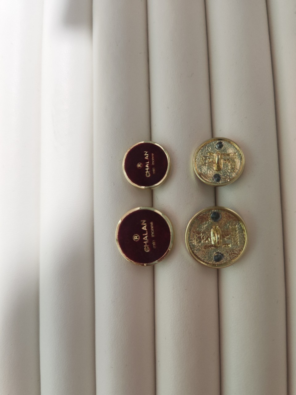 DEL-9700# flocked double-button Angora red chanel-style British style top and coat, hand-sewn for fashion pic 3