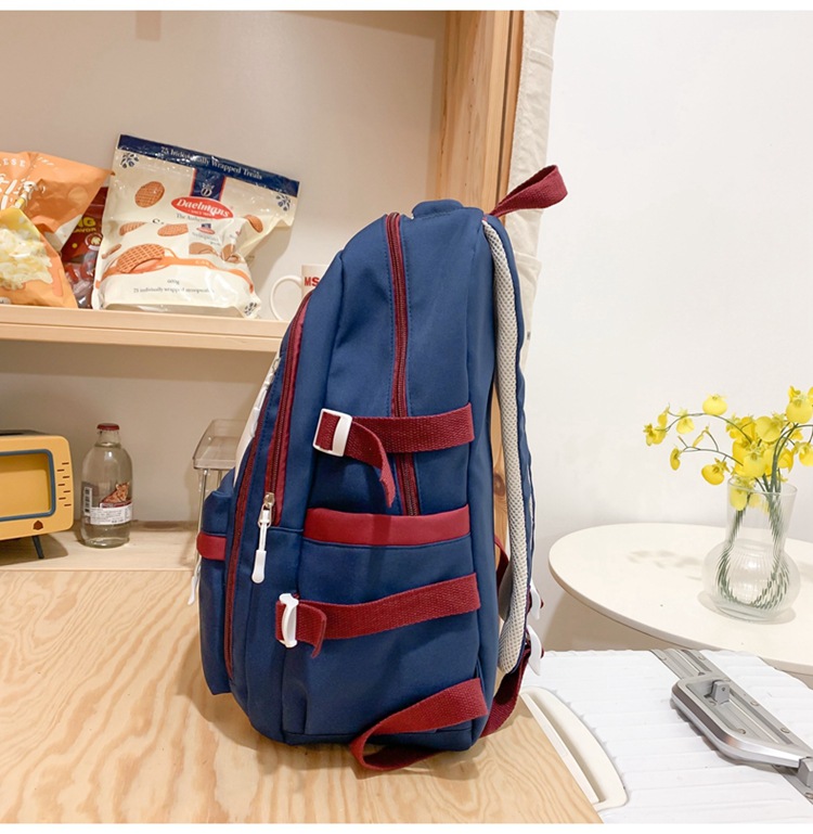 2023 fashionable student backpack, Japanese style Instagram simple Korean version backpack for junior high school, senior high school and college students pic 49