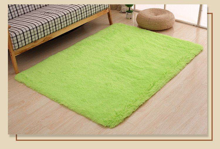 简约现代长毛客厅地毯 丝毛地毯4.5cm卧室床边榻榻米地毯详情9