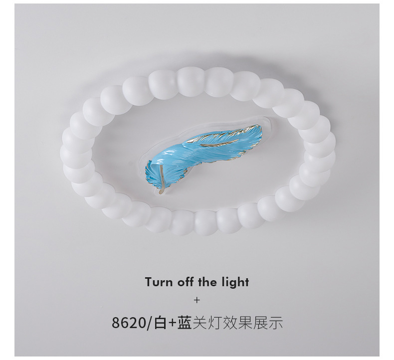 Nube influenciador techo lámpara estilo crema moderno cálido chicos niñas niños luz de habitación luz de dormitorio calabaza luz de red pic 8