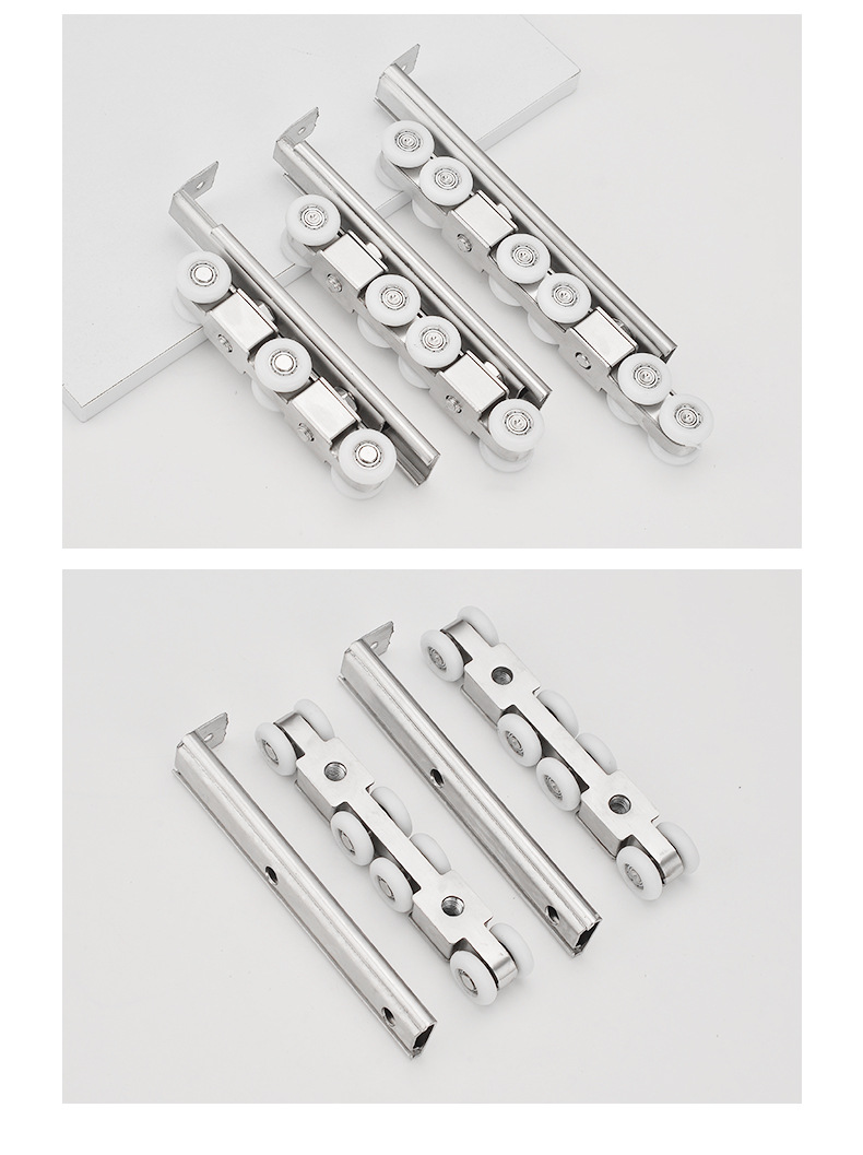 Stainless steel hanging wheels, indoor wooden doors, sliding doors, thickened cushioning hanging wheels, doors and Windows, sliding doors, silent track hanging wheels, sliding wheels pic 13