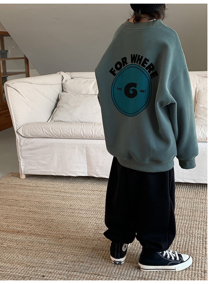 童装2024新款卫衣儿童卫衣男童时髦潮打底衫韩版宝宝上衣男孩宽松详情26