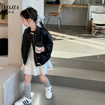 女童T恤春季2025新款韩范修身小女孩连帽上衣儿童长袖春装详情7