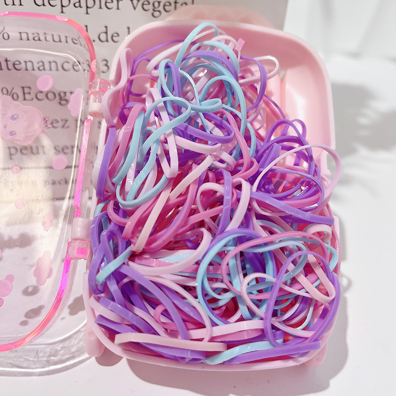 加强加粗耐用长拉不断儿童成年一次性皮筋彩色可爱创意拉杆箱造型详情9