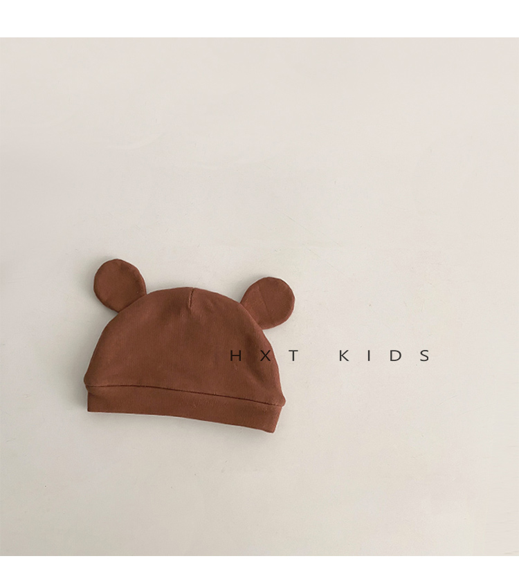 Sombrero de bebé estilo de otoño ins coreano recién nacido bebé súper moe puede cuidar halomen otoño e invierno oso manga gorro marea pic 13