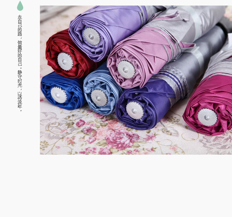 8 creative umbrella strands, three-fold inverted pole sun umbrellas, hot-selling silver plastic umbrellas from the sunshade umbrella factory pic 9