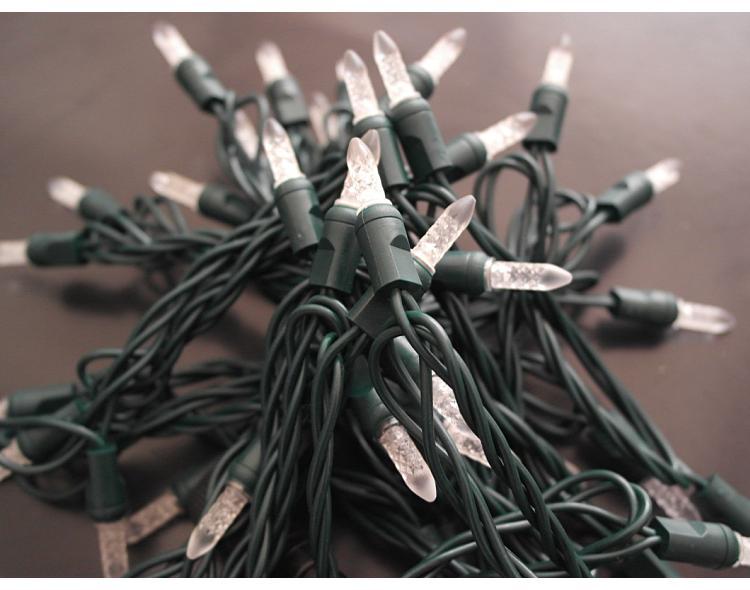 Factory direct ice cube injection-molded festival light strings, outdoor waterproof Christmas decorative tree lights, decorative lights, garden lights, and colored lights pic 3