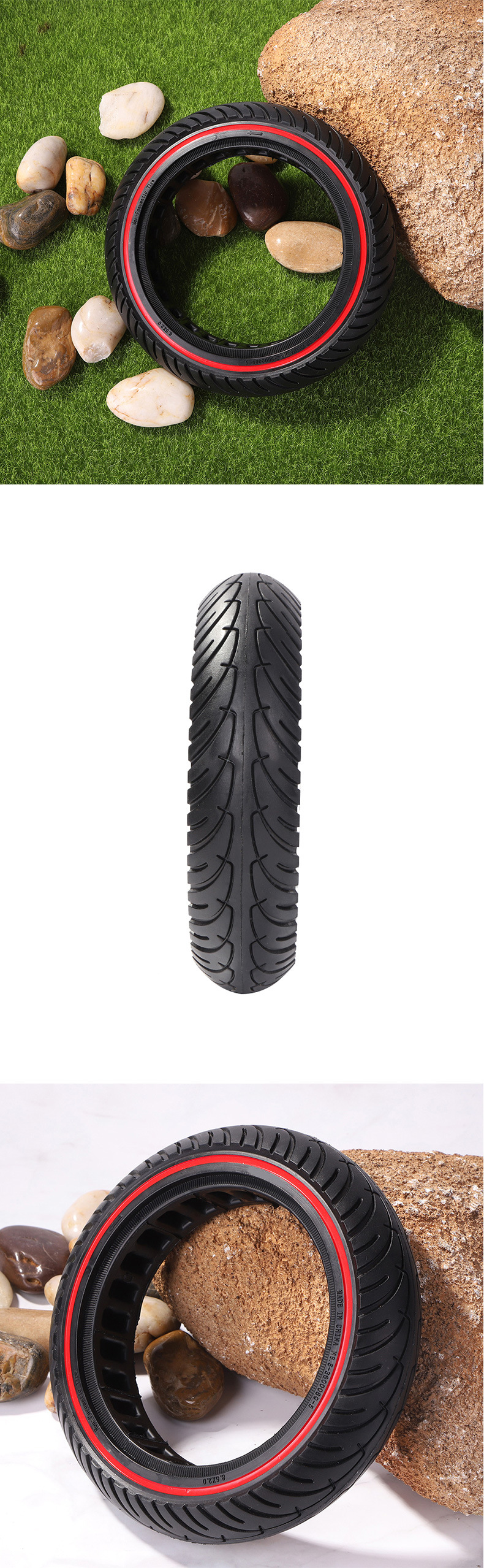 8.5X2-inch honeycomb shock-absorbing, non-inflatable Xiaomi M365 electric scooter balance vehicle, silent tires, wear-resistant and elastic pic 10