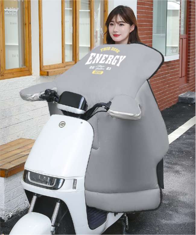 电动车挡风被亲子款冬季加厚防风罩摩托车通用挡风被护腿护肩罩详情11