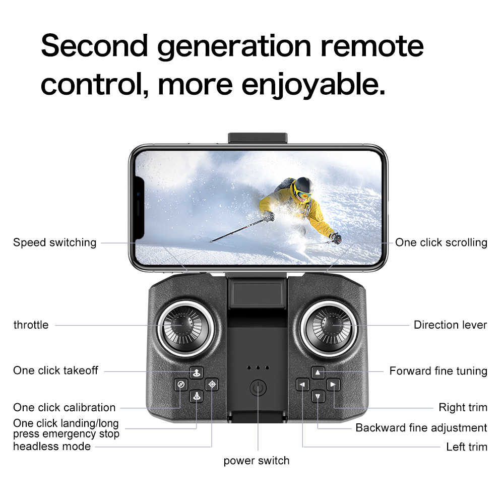 迷你无人XD1航拍四轴飞行器跨境遥控玩具飞机光流定高合金drone详情45