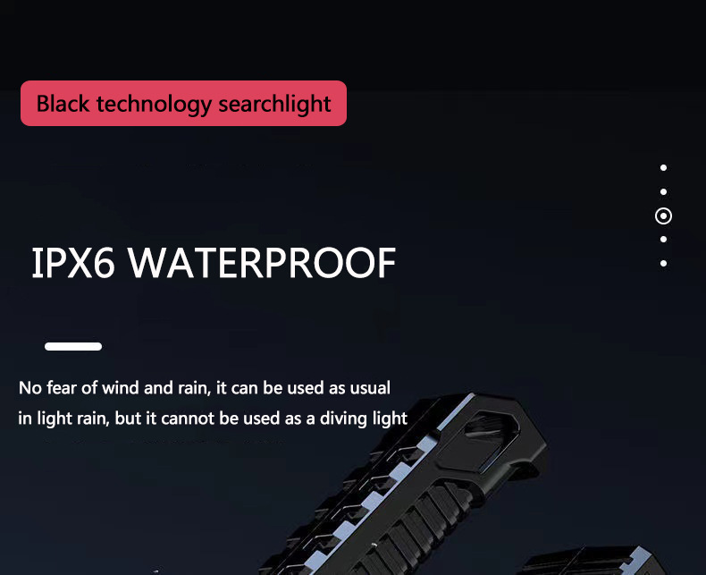 义乌闪电鹰新款太阳能充电式USB强光手电筒超亮8头led手电筒手提详情28