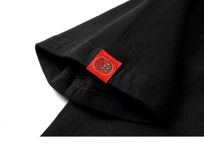 2025新品重工刺绣貔貅短袖T恤半袖男士夏季透气中国风国潮短袖男详情14