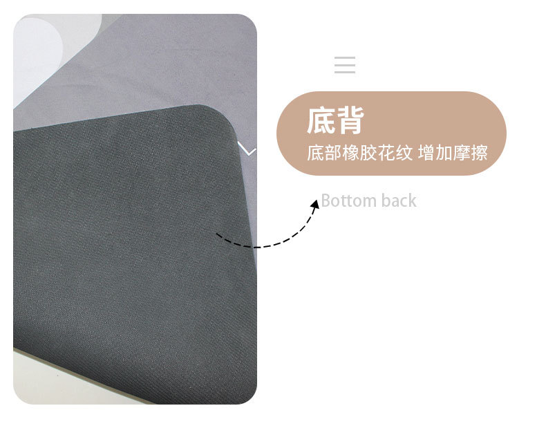 Simple and fresh diatom mud soft mat, Nordic floral creative diatom mud floor mat, bathroom absorbent foot mat, door mat pic 5