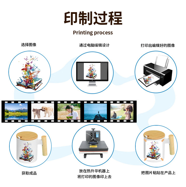 办公室木质手柄马克杯咖啡杯米色磨砂马克杯简约水杯木质杯盖勺子详情4