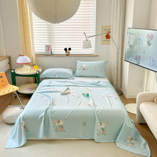 A类纯色100支长绒棉四件套 纯棉素色简约床单被套床上用品批发详情27