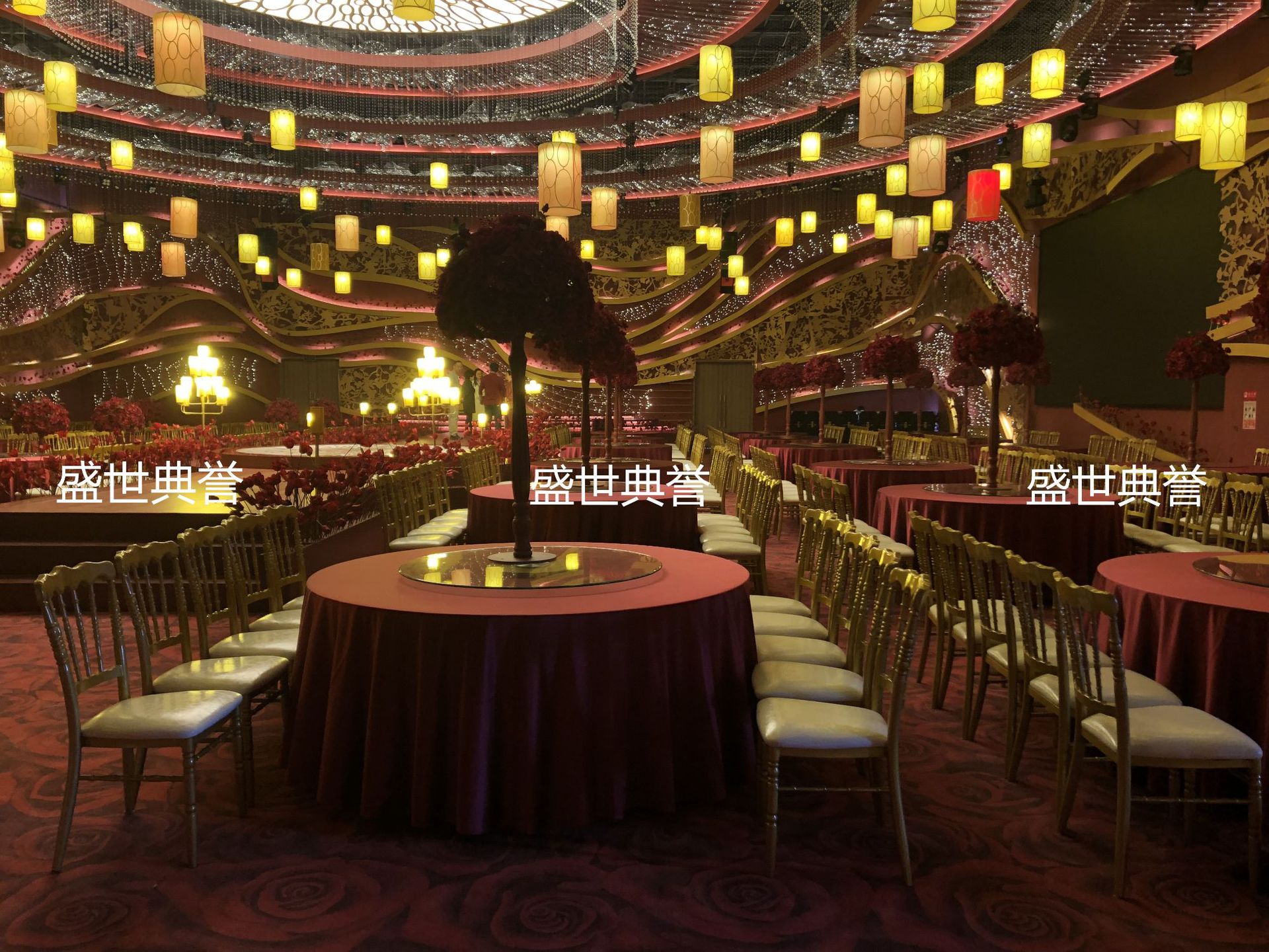 Ningbo star hotel banquet hall dining tables and chairs, banquet center catering furniture, theme wedding bamboo joint chairs, castle chairs pic 18