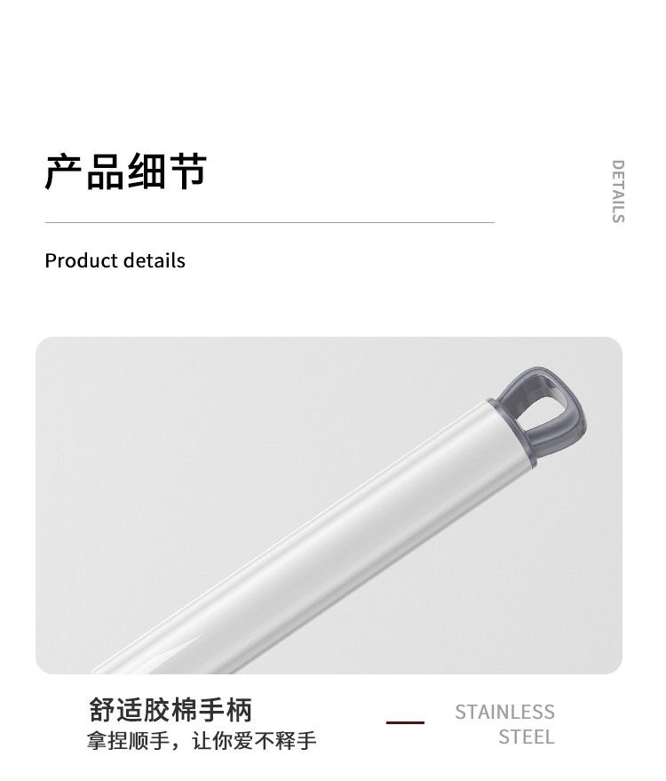 Factory direct sale of large-sized, hand-washable, mite-removing flat mop for household lazy people. Dry and wet dual-purpose mop 0507 pic 22