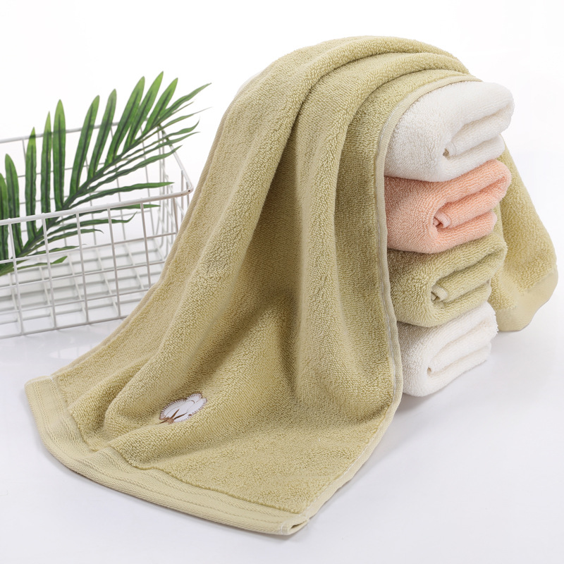 Pure cotton face towel, household adult all-cotton soft, absorbent, thickened gift, return gift, fresh and delicate embroidered towel pic 9