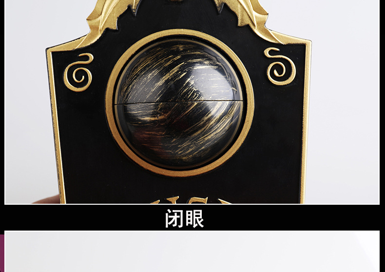 万圣节独眼门铃装饰LED电动发光发声眼珠门铃酒吧密室整蛊道具详情6