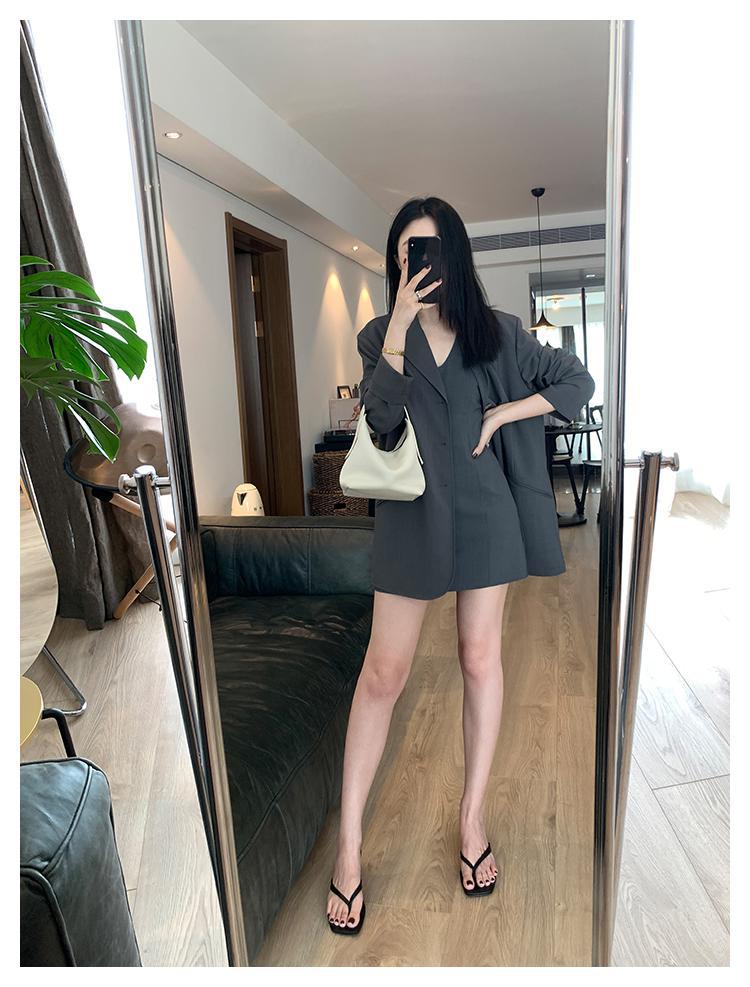 NTASYSKINSC 嫣高实穿自留90s复古时髦深U背心连衣裙裤防走光详情7