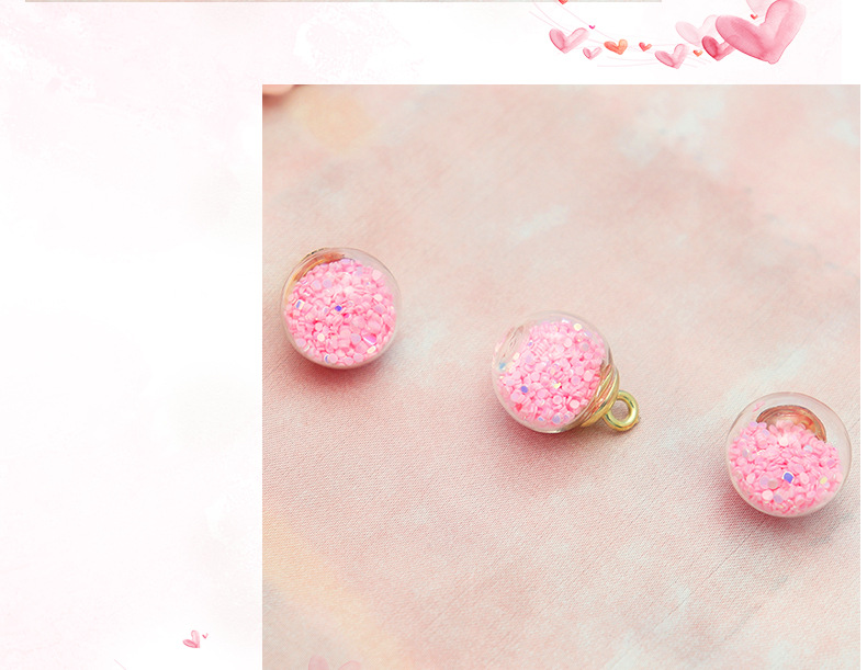 Ins-style sweet polka dot glass ball pendant, hair band, wristband DIY accessory manufacturer pic 7