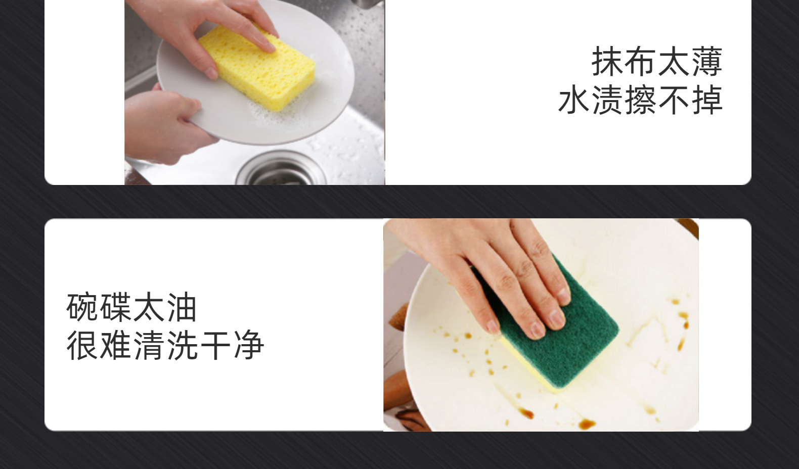 Factory wholesale high-density impregnated and sand-containing double-sided dishwashing sponges, cleaning sponges, sponge blocks, sponge scouring pads, OKS pic 10