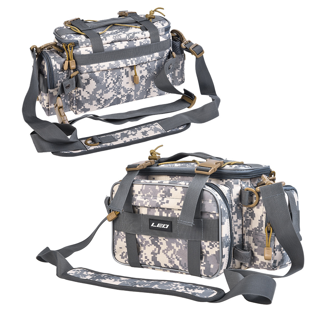 27852 LEO/ Leou [Black Multi-functional LUER Bag] LUER Fishing tackle Crossbody Bag Camera Bag for Outdoor use pic 13