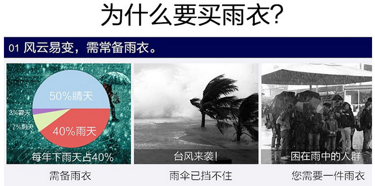 多功能分体雨衣 反光条骑行服 垂钓 露营 华亿