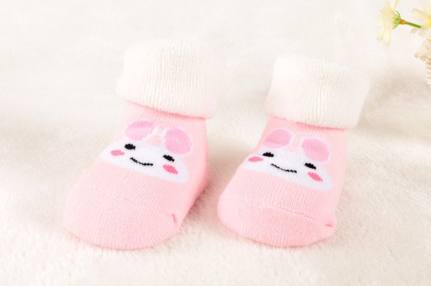  秋冬纯棉宝宝袜子 松口加厚毛圈儿童袜子 全棉可爱婴儿袜子详情12