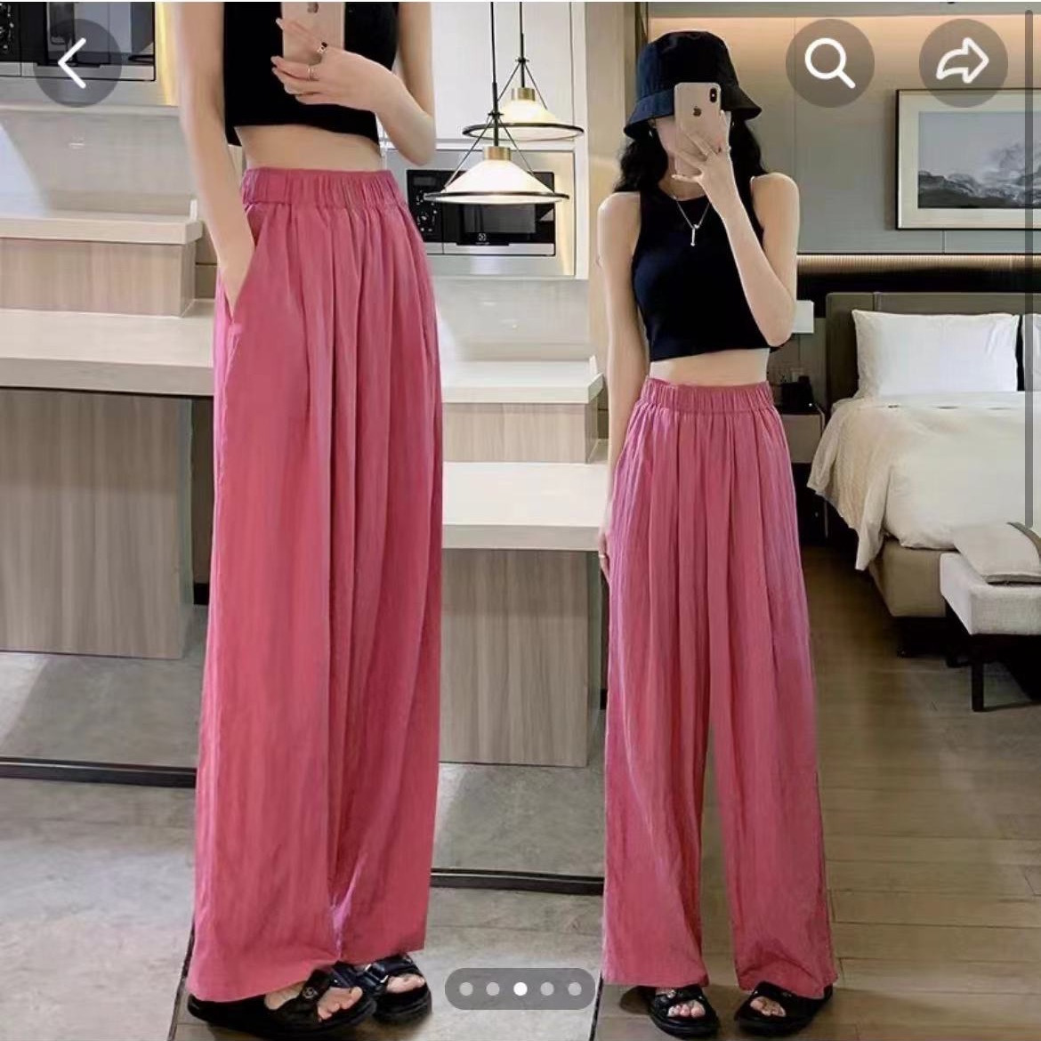 Japanese texture Yamamoto pants for women to look slimmer new summer wide-leg pants with a drape and a laid-back loose casual pants spring style for women pic 12