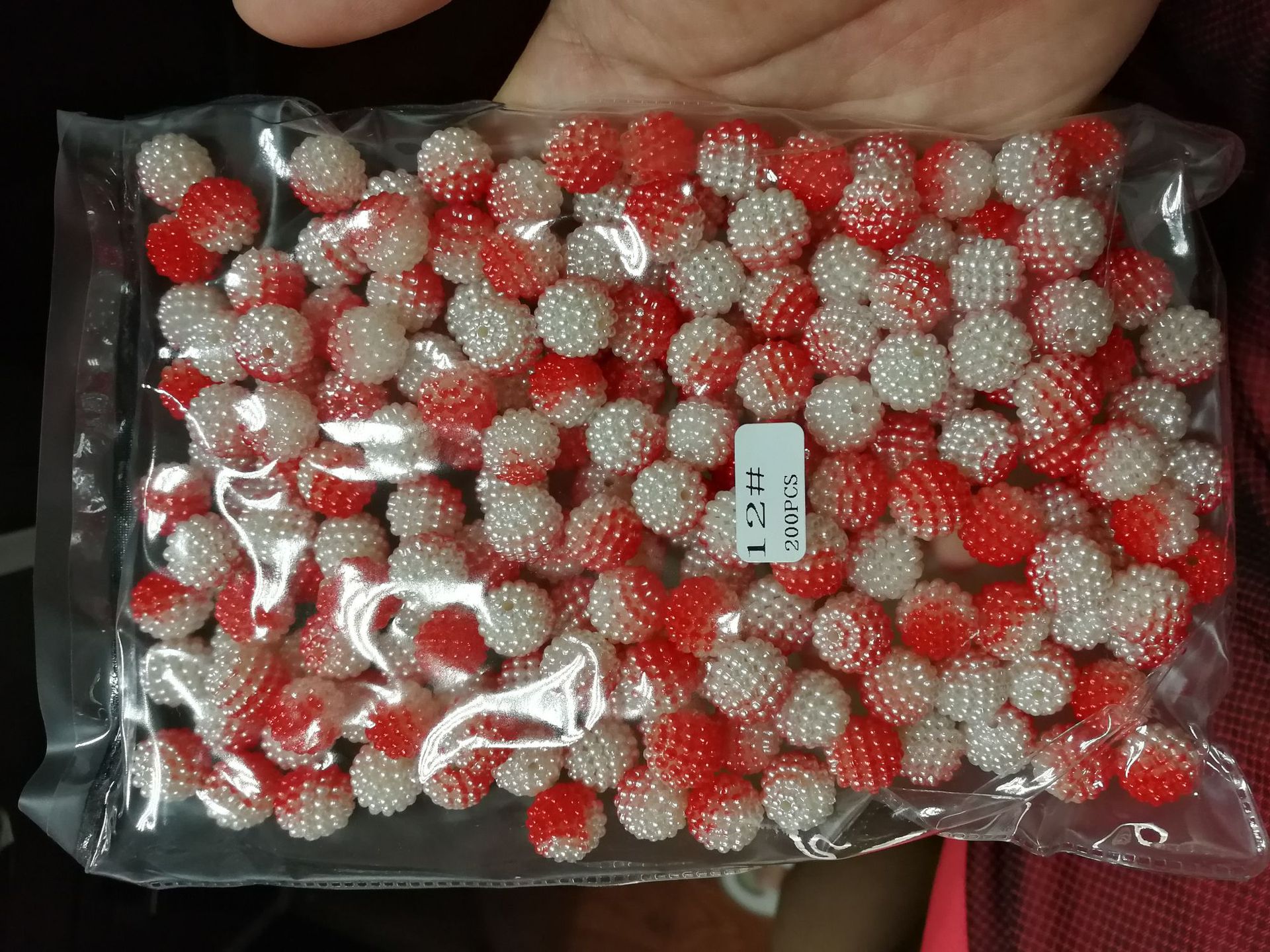 ABS imitation pearl multicolored perforated bayberry balls DIY clothing accessories, emerging products from Japan and South Korea pic 6