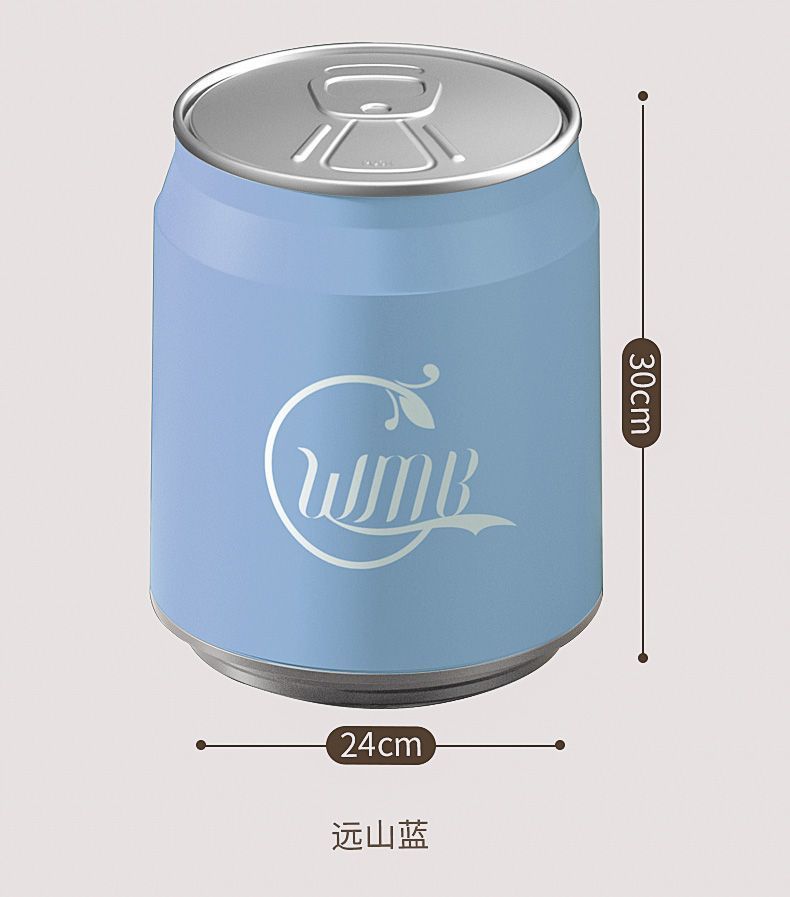 网红垃圾桶可乐易拉罐创意大容量带盖按压式卧室客厅家用收纳纸篓详情19