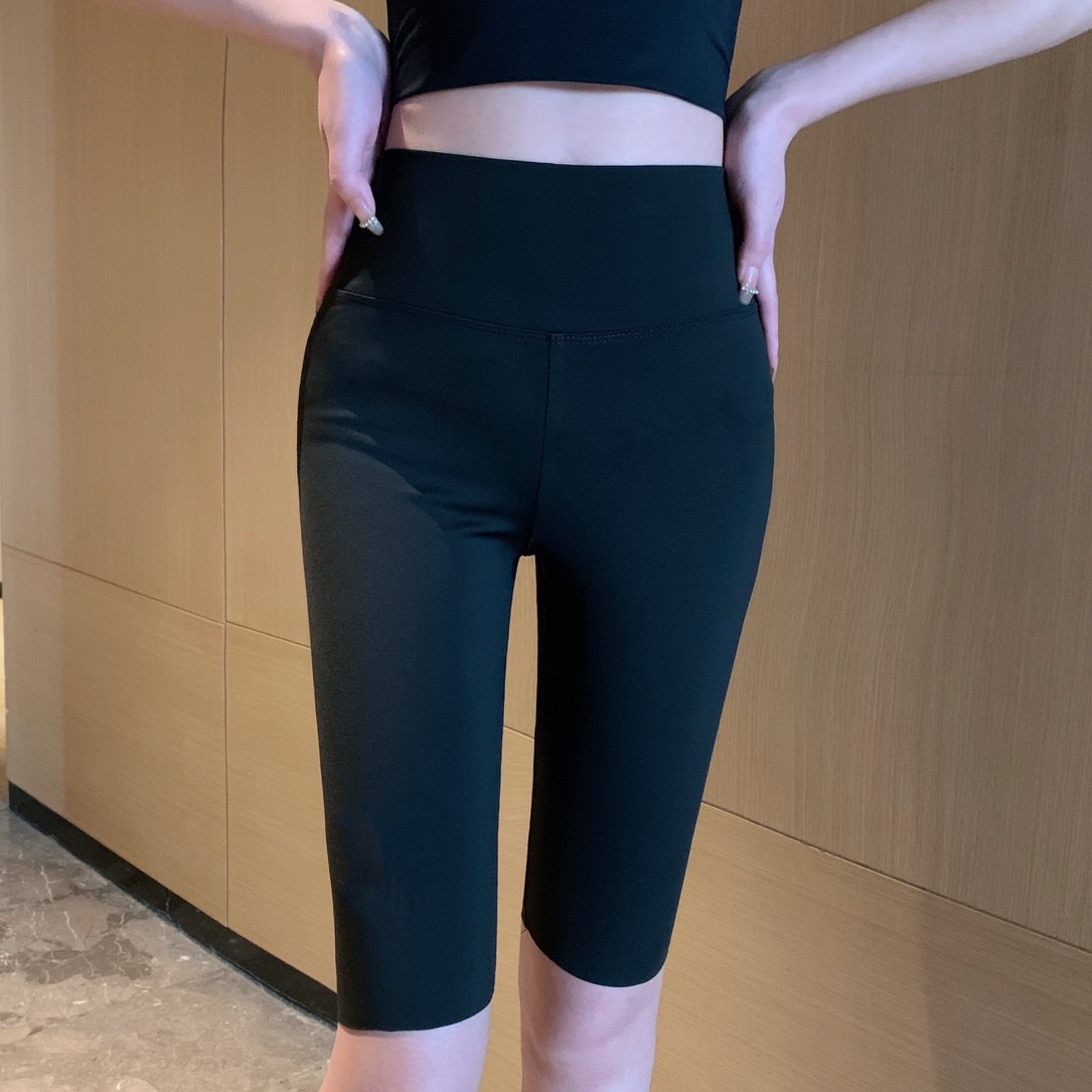 Three-point shark pants leggings for women, five-point summer thin tight-fitting outerwear, and nine-point letter-shaped belt-cinching and hip-lifting Barbie pants pic 100