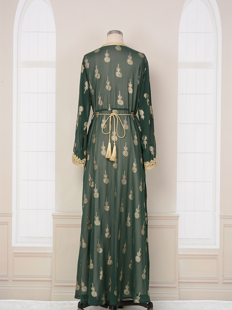 MT029 Middle East Cross-border Trade Arab Clothing, robes, embroidered cardigans, vests, two-piece dresses, ebay pic 44