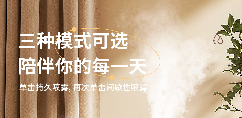 新款2L双喷加湿器usb大容量家用静音卧室办公室小夜灯数显加湿器详情27