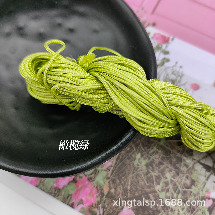 diy jewelry thread AB, Taiwan jade thread, colorful jewelry, nylon thread, jade bracelet, braided rope, 1mm jade thread wholesale pic 19