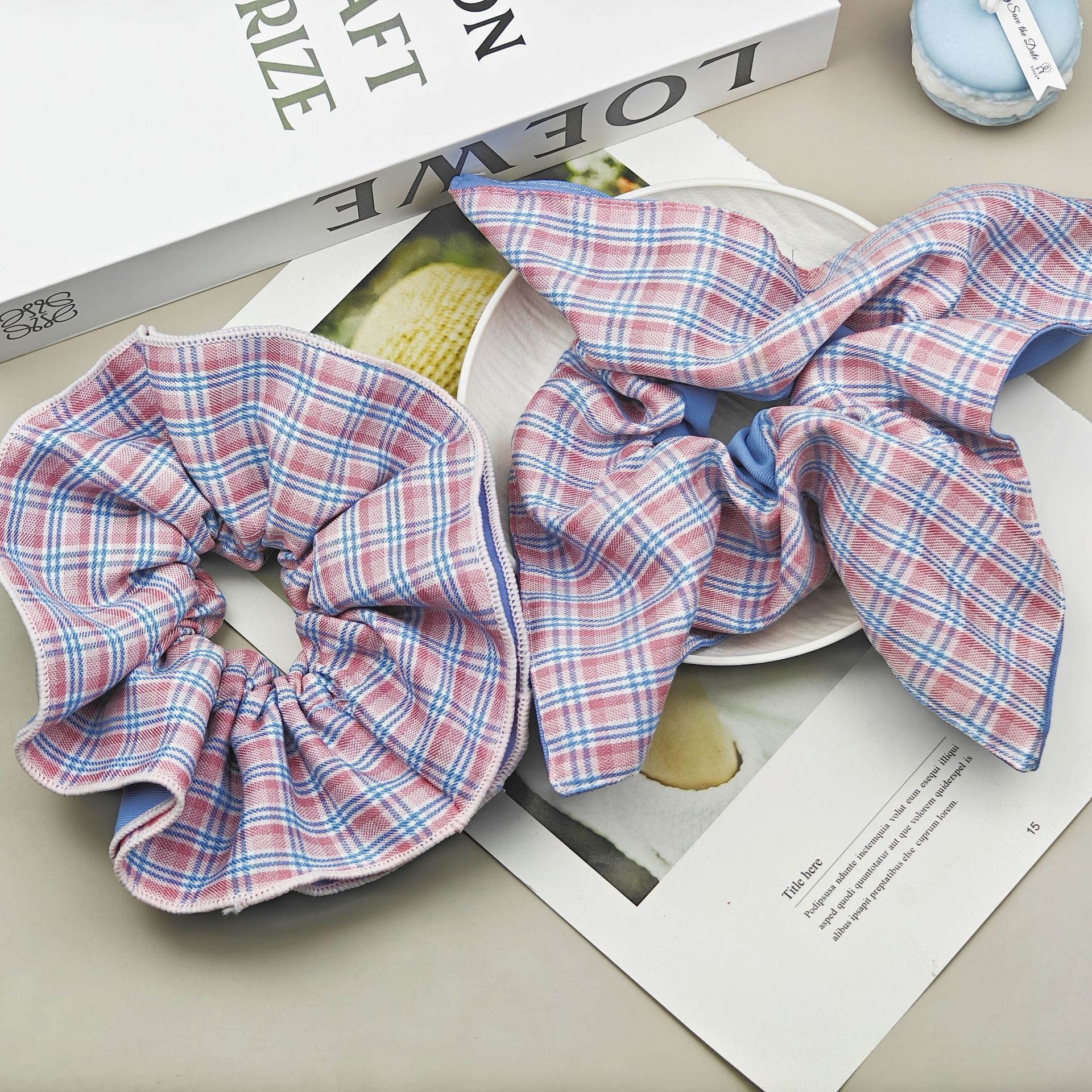 Korean-style large intestine hair band for women, high-end look, high appearance level, ins school style hair band, sweet style, fashionable rubber band hair accessory pic 35