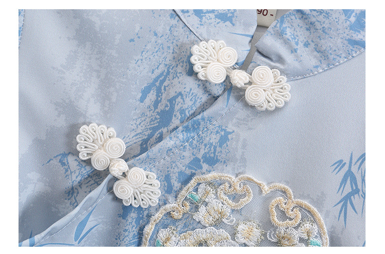 国潮汉服套装儿童国风夏装2025新款男女童六一演出服古装短袖两件套潮详情16