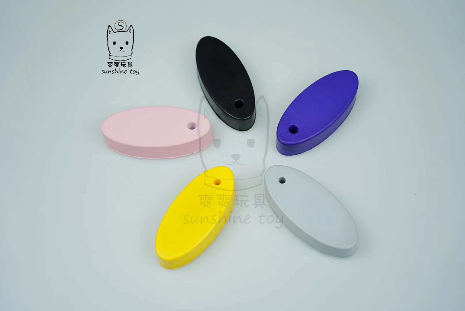 Factory direct sales of color PU foam float keychains with printed logos, water oval-shaped sponge float pendants pic 2