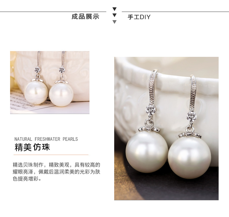 ABS imitation pearl loose beads diy accessories decoration fake pearl double-hole round beads 3-40mm wedding pearl wholesale pic 9