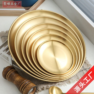 304不锈钢韩式米酒碗料理店饭店金色带柄小吃碗 户外露营碗调料碗详情10
