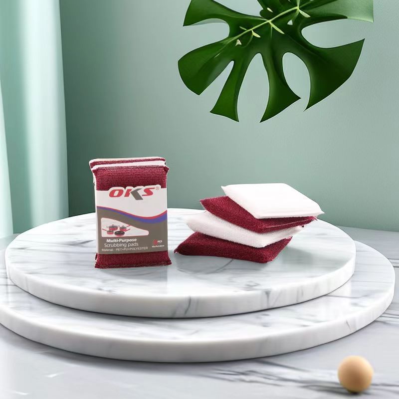 Kitchen cleaning sponge for scrubbing POTS and dishes with steel wire sponge block scrubbing King OKS pic 5